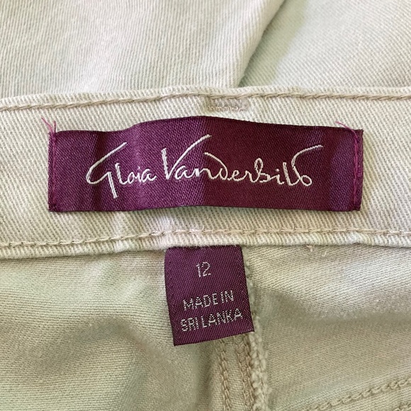 Women’s size 12 Gloria Vanderbilt light green/grayish green Amanda trouser pant - Picture 3 of 7